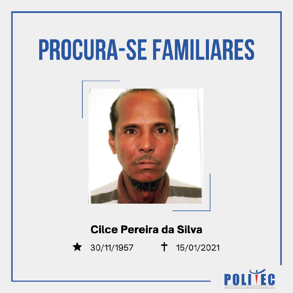 Homem vítima de homicídio é identificado