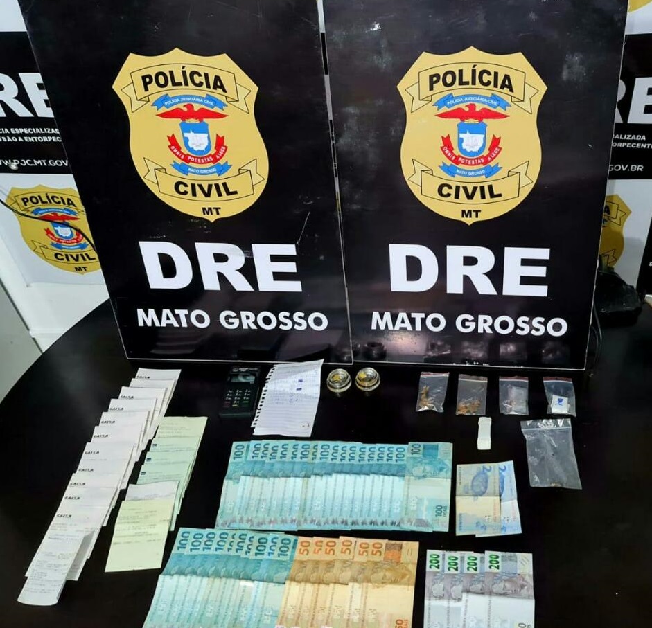 Dupla é presa em flagrante pela Polícia Civil vendendo maconha e haxixe em sistema de delivery