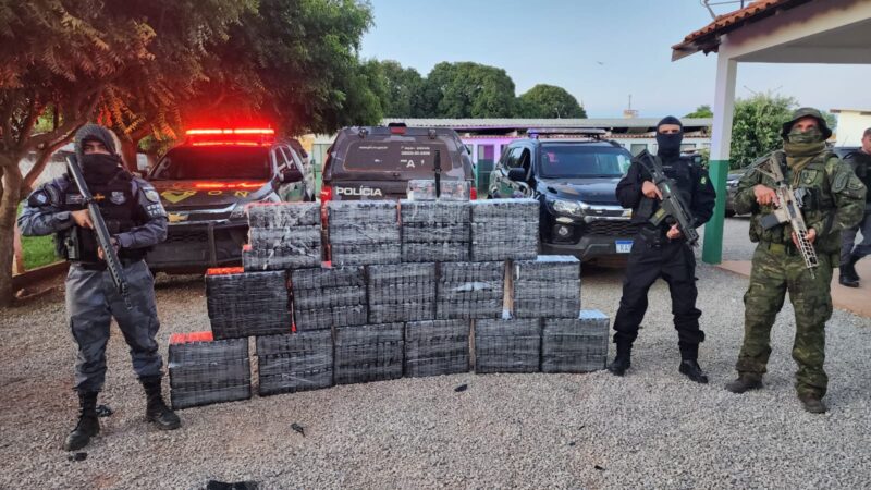 Forças de segurança apreendem quase 500 quilos de cloridrato de cocaína em cidade de MT