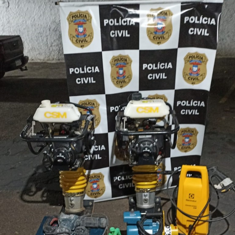 Dois são presos em flagrante pela Polícia Civil com materiais furtados de empresa em Rondonópolis