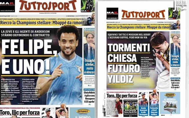 Palmeiras ‘derruba’ capa de jornal italiano ao anunciar reforço