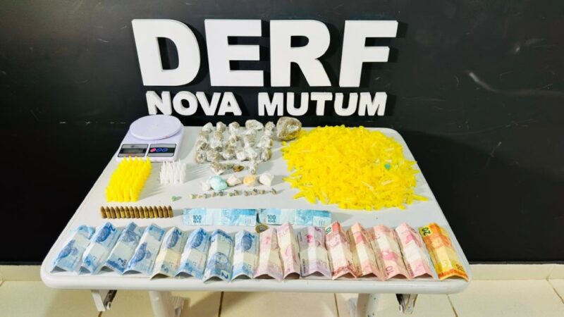 Polícia Civil prende sete pessoas e fecha ponto de venda de drogas em Nova Mutum