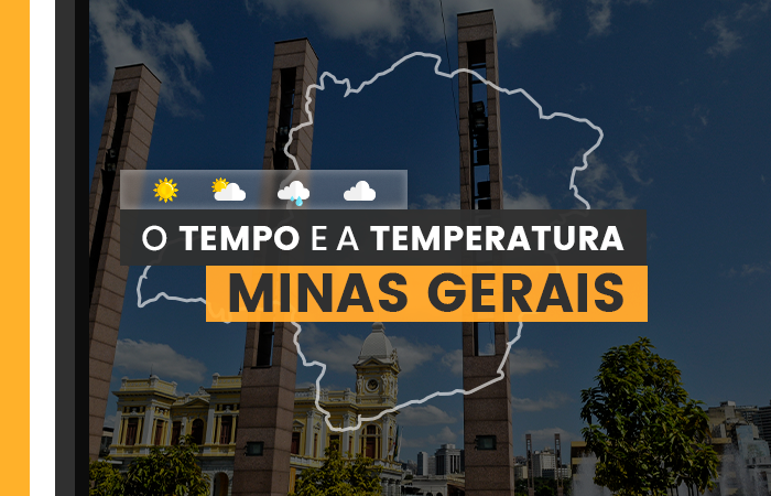 PREVISÃO DO TEMPO: quarta-feira (26) com alerta de baixa umidade em Minas Gerais