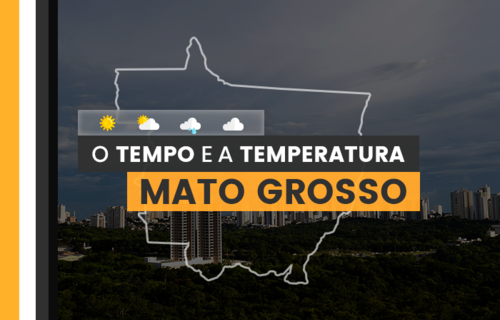PREVISÃO DO TEMPO: quarta-feira (26) com alerta para baixa umidade em Mato Grosso