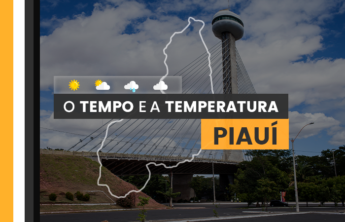 PREVISÃO DO TEMPO: quarta-feira (26) com alerta para baixa umidade no Piauí