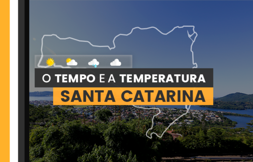 PREVISÃO DO TEMPO: quarta-feira (26) com alerta para tempestades em Santa Catarina