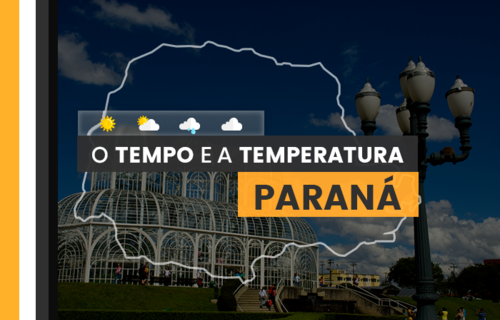 PREVISÃO DO TEMPO: quarta-feira (26) com pancadas de chuva no Paraná