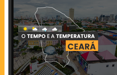 PREVISÃO DO TEMPO: quarta-feira (26) com possibilidade de chuva no litoral do Ceará