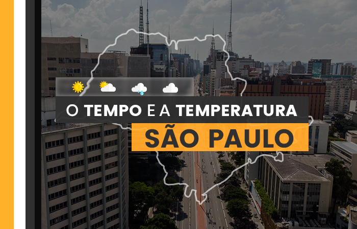 PREVISÃO DO TEMPO: quarta-feira (26) sem chuvas durante o dia em São Paulo